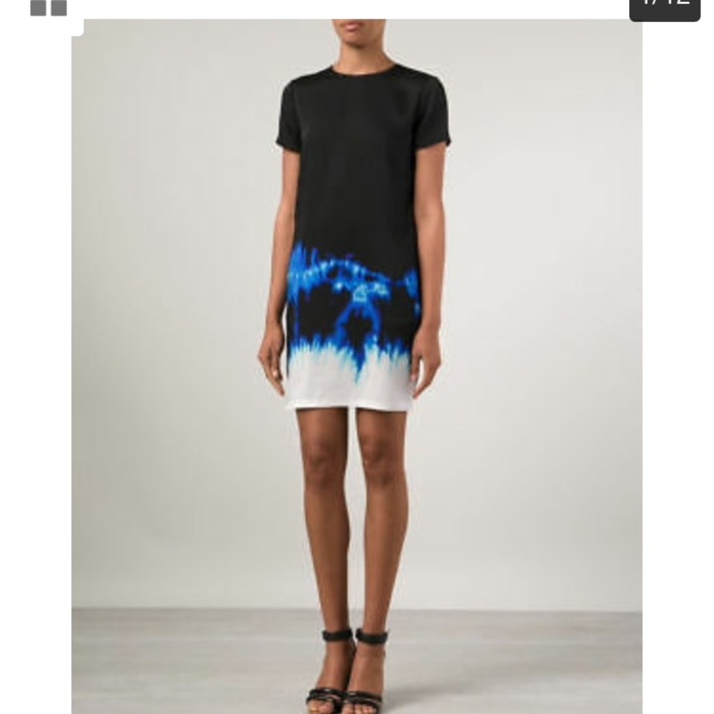 (SOLD) VINCE Tie Dye Sleeveless Short Silk Dress 4 - Picture 4 of 10